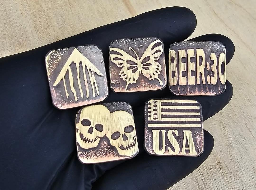 Brass handmade Ranger-Eye Patches Velcro Backed