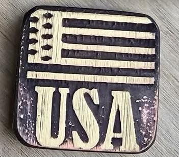 Brass handmade Ranger-Eye Patches Velcro Backed
